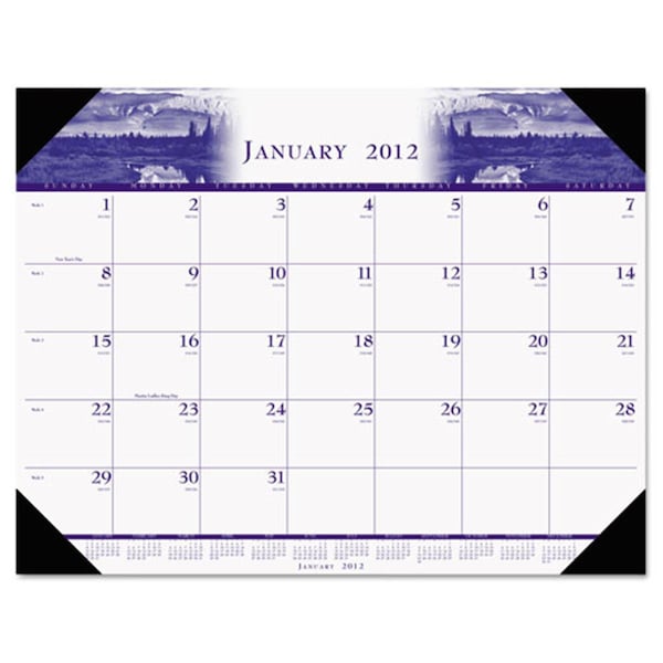 House Of Doolittle Desk Pad Illustrated 12 Mo the product will be for the current year HO300516 - main
